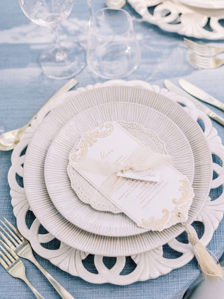 luxury wedding tablescape design
