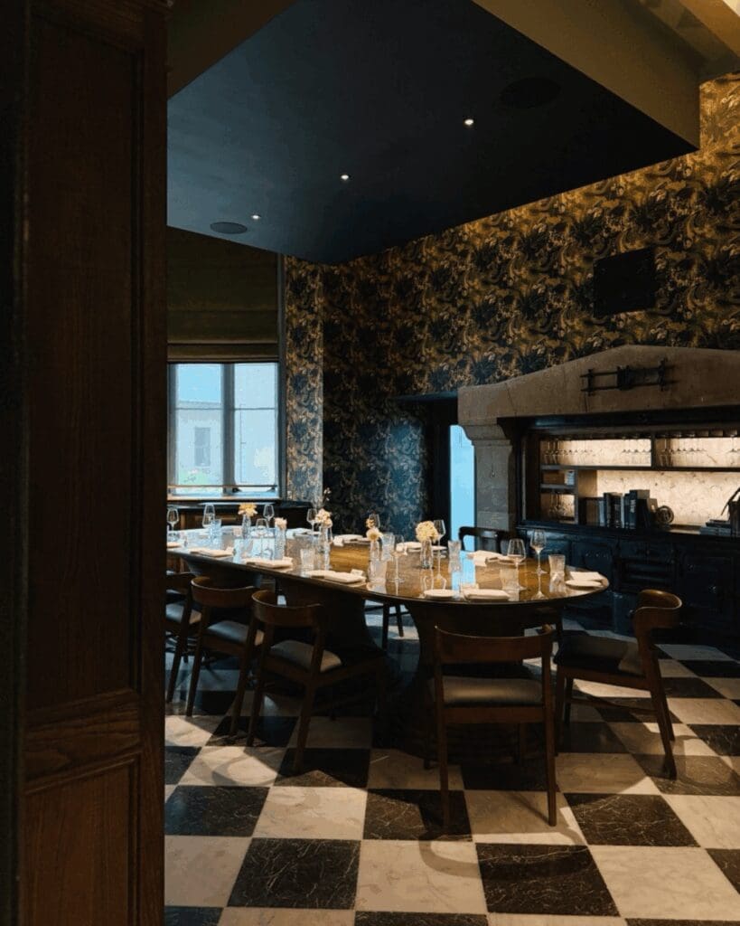 Beautiful private dining room at Palé Hall in Bala, North Wales